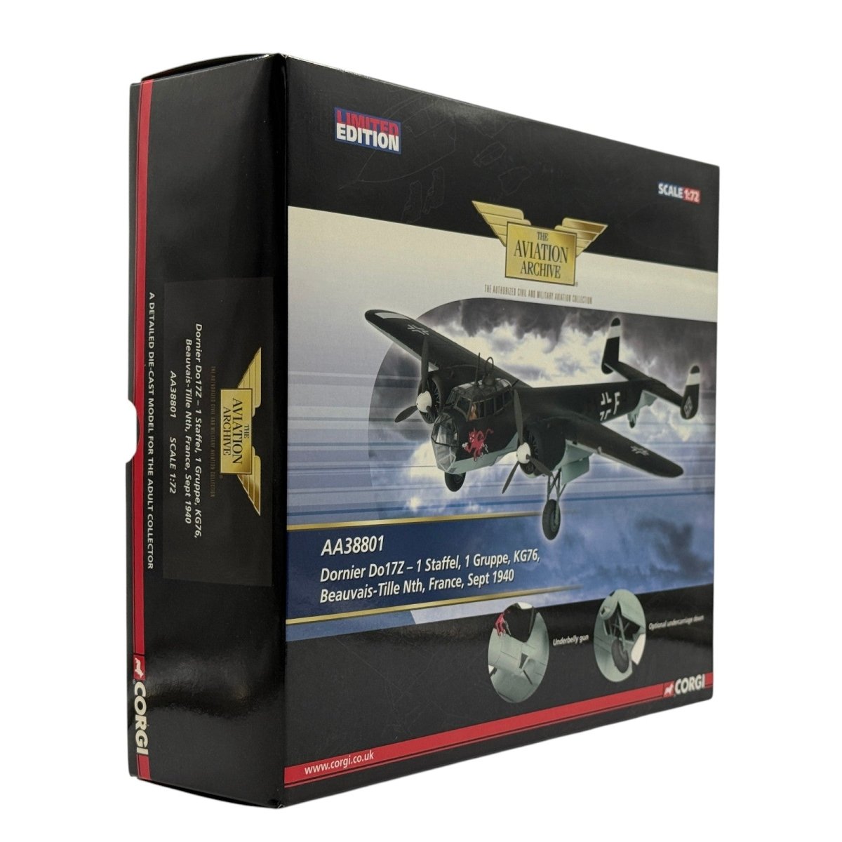 Corgi AA38801 1:72 Dornier Do 17Z Luftwaffe I./KG 76 Beauvais-Tille 1940 - Corgi