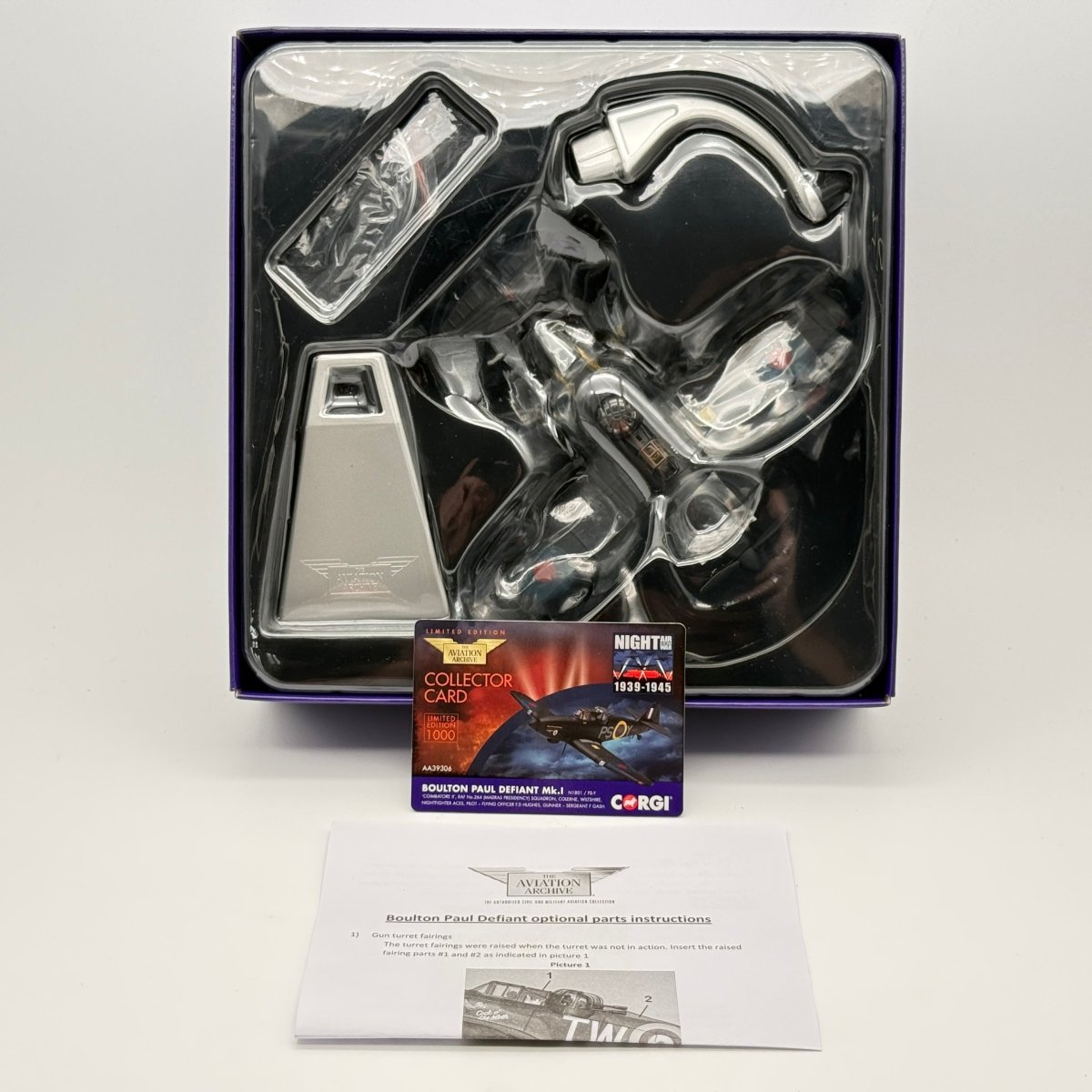 Corgi AA39306 1:72 Boulton Paul Defiant Mk I N1801 PS-Y Coimbatore II 264 Sqn - Corgi