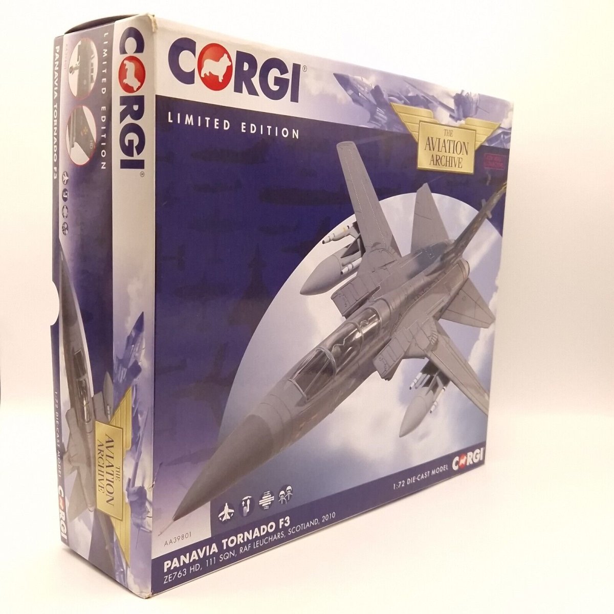 Corgi Aviation Archive 1:72 Panavia Tornado F3 111 Sqn RAF Leuchars, Scotland 2010 AA39801 - Corgi