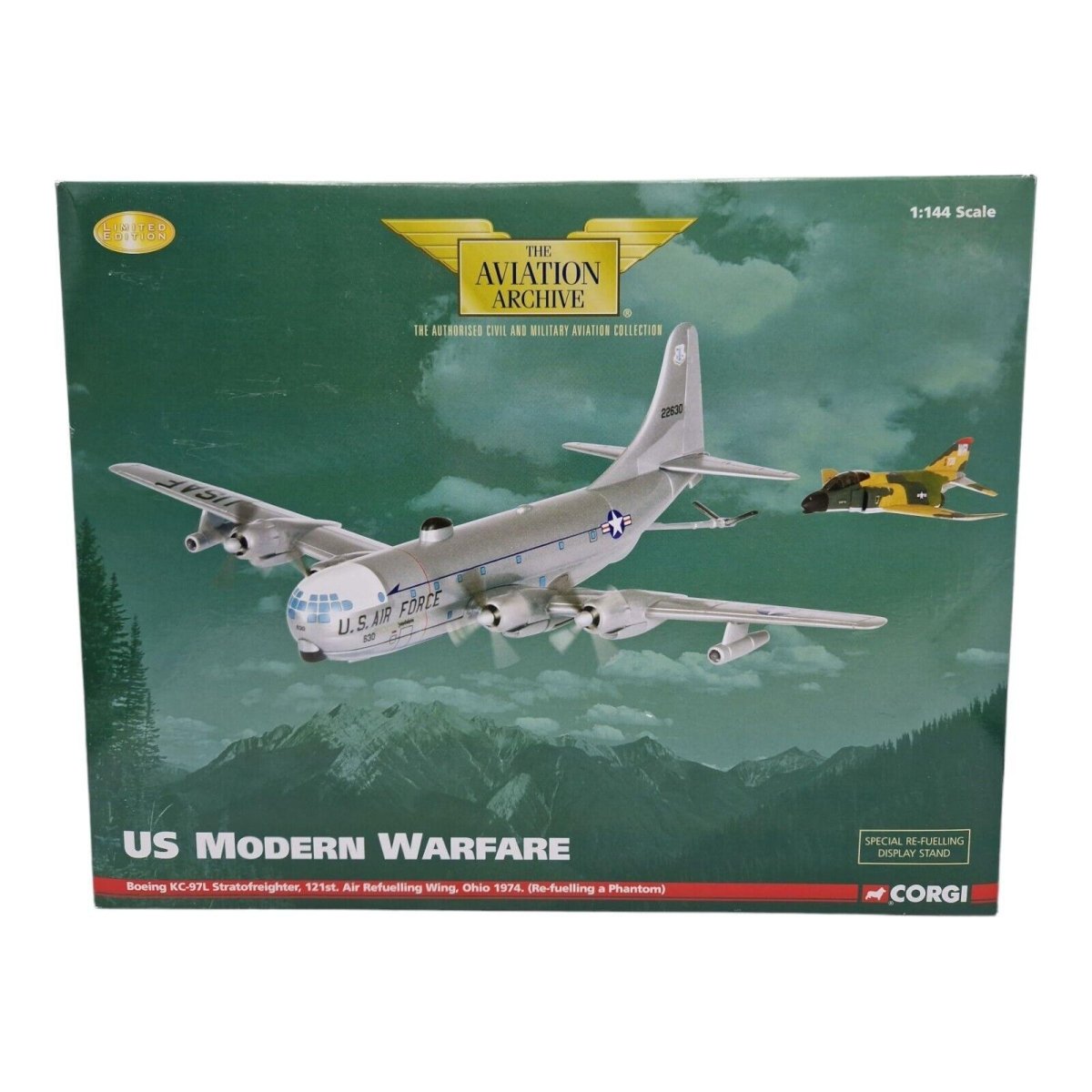 Corgi Aviation Archive 1:144 Boeing KV - 97L Stratofreighter, 121st Air Refuelling Wing Ohio 1974 AA99190 - Corgi