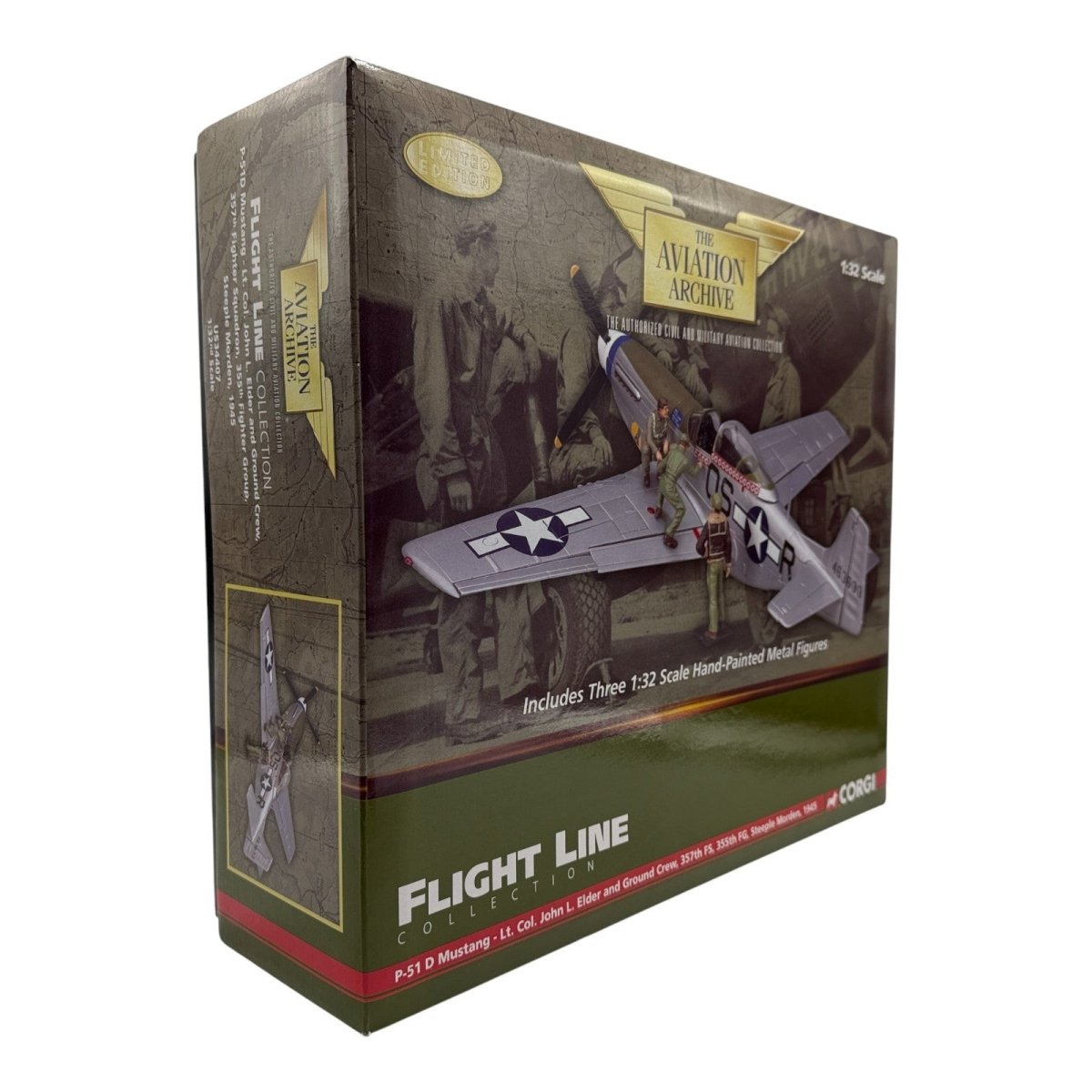 Corgi Aviation 1:32 US34407 P - 51D Mustang, Lt. John L. Elder & Ground Crew - Corgi