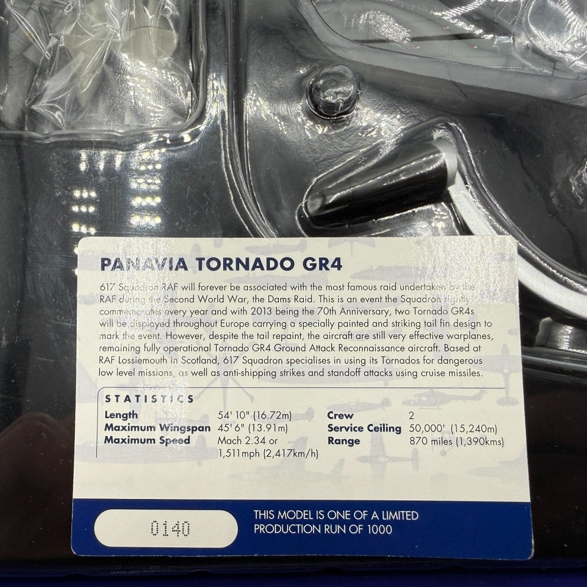 Corgi Aviation 1:72 AA33614 Tornado GR4, 617 Sqn 'Dambusters 70th Anniversary' - Corgi
