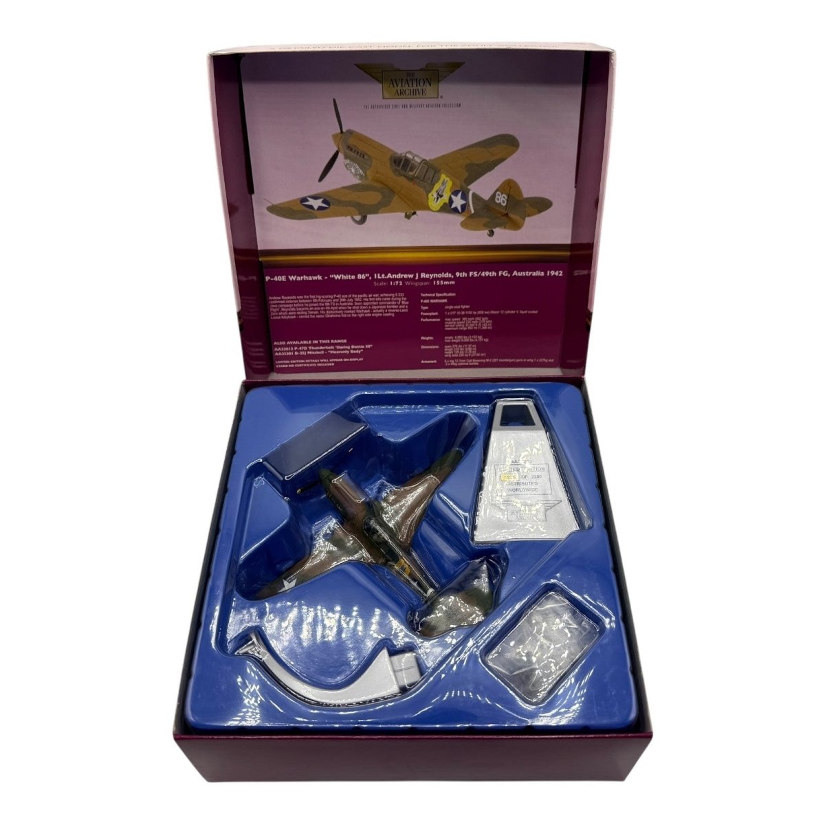 Corgi Aviation 1:72 AA35203 P - 40E Warhawk 'White 86' 3 Sqn RAAF Australia 1942 - Corgi