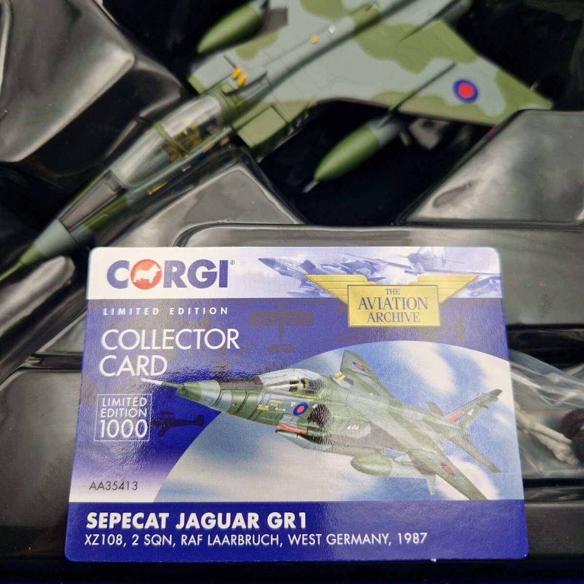 Corgi Aviation Archive 1:72 Sepecat Jaguar Gr1 2 Sqn Raf Laarbruch 1987 AA35413 - Corgi