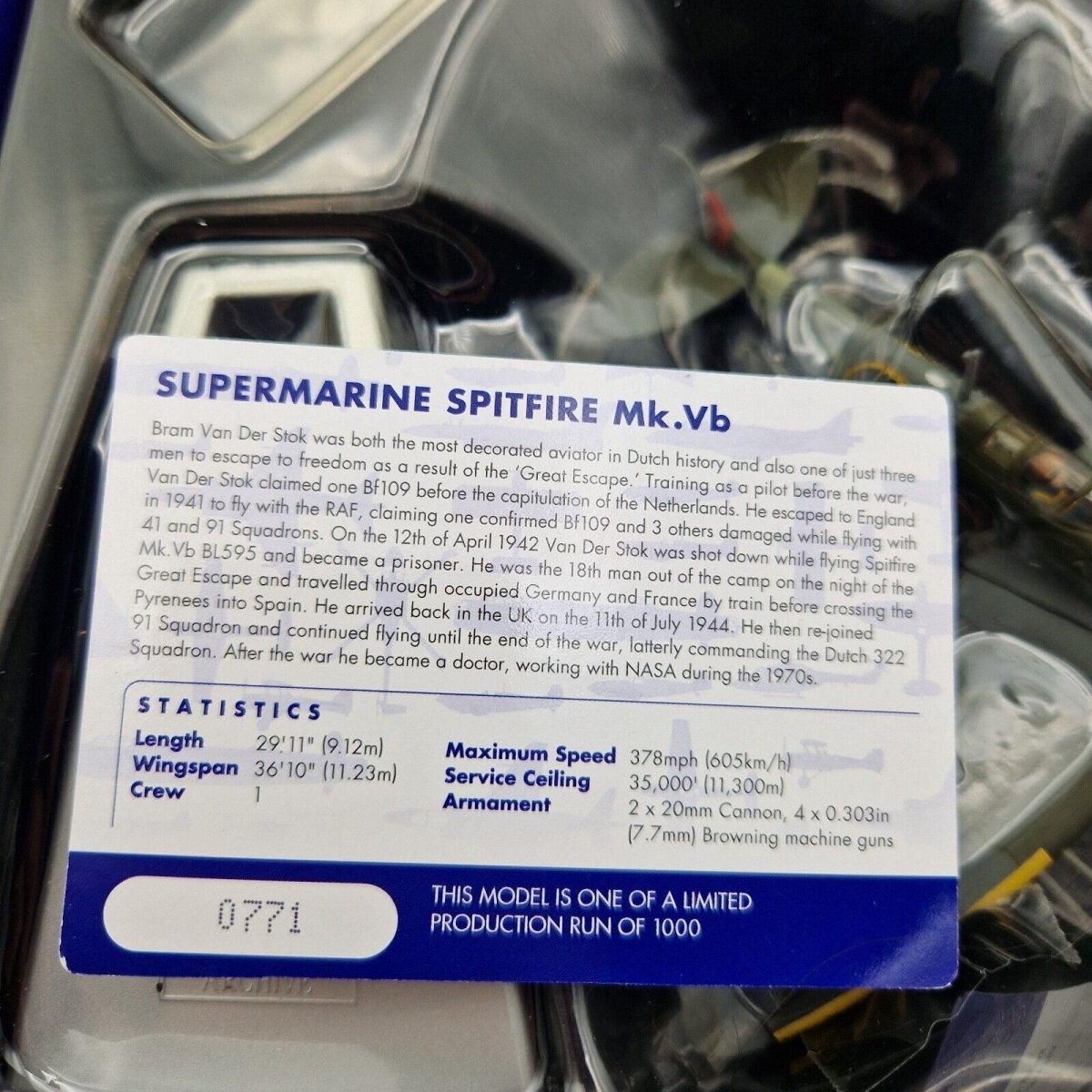 Corgi Aviation Archive 1:72 Supermarine Spitfire Mk.Vb Diecast Model AA31934A - Corgi