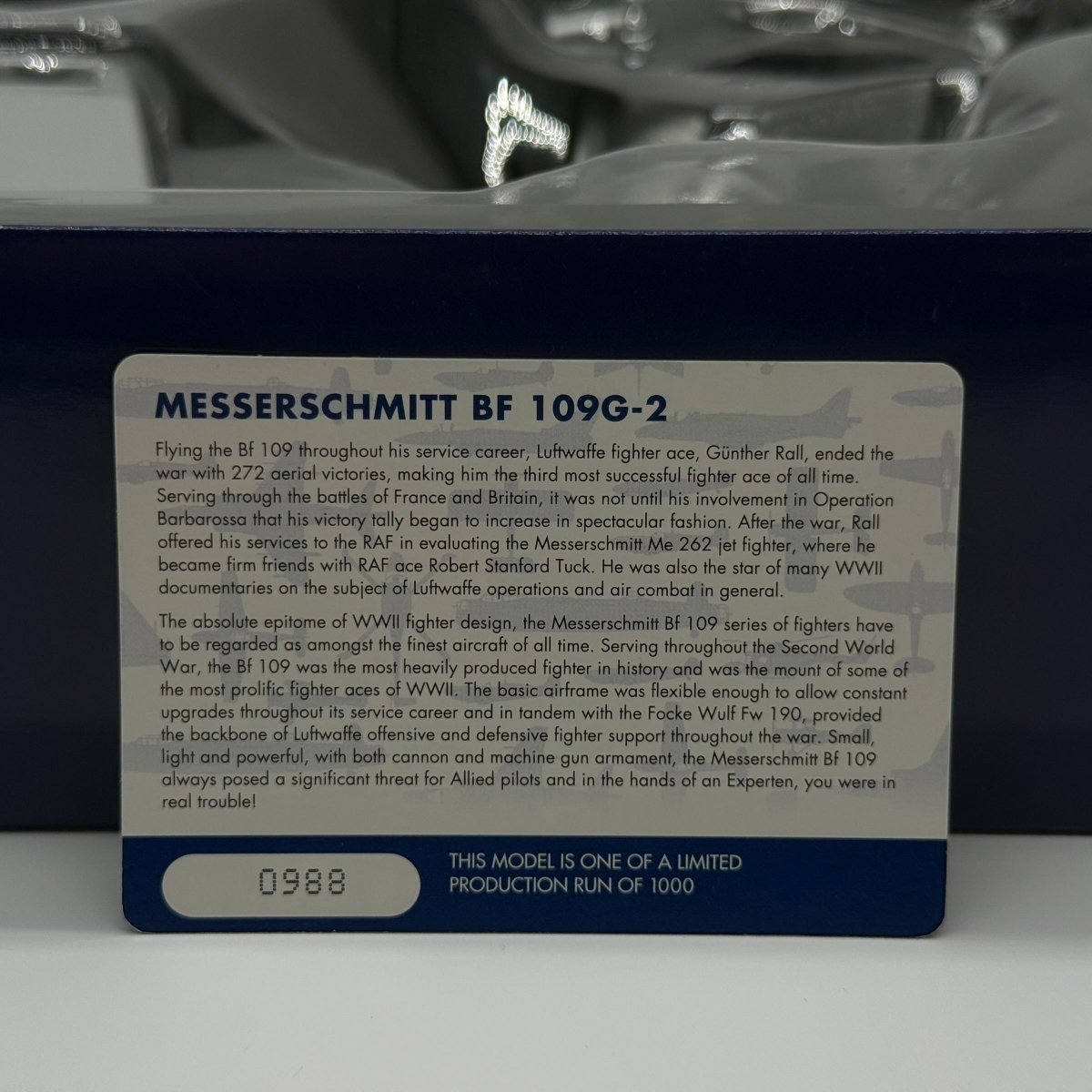 Corgi Aviation AA27106 1:72 Messerschmitt Bf 109G - 2 Gunther Rall 8./JG 52 - Corgi