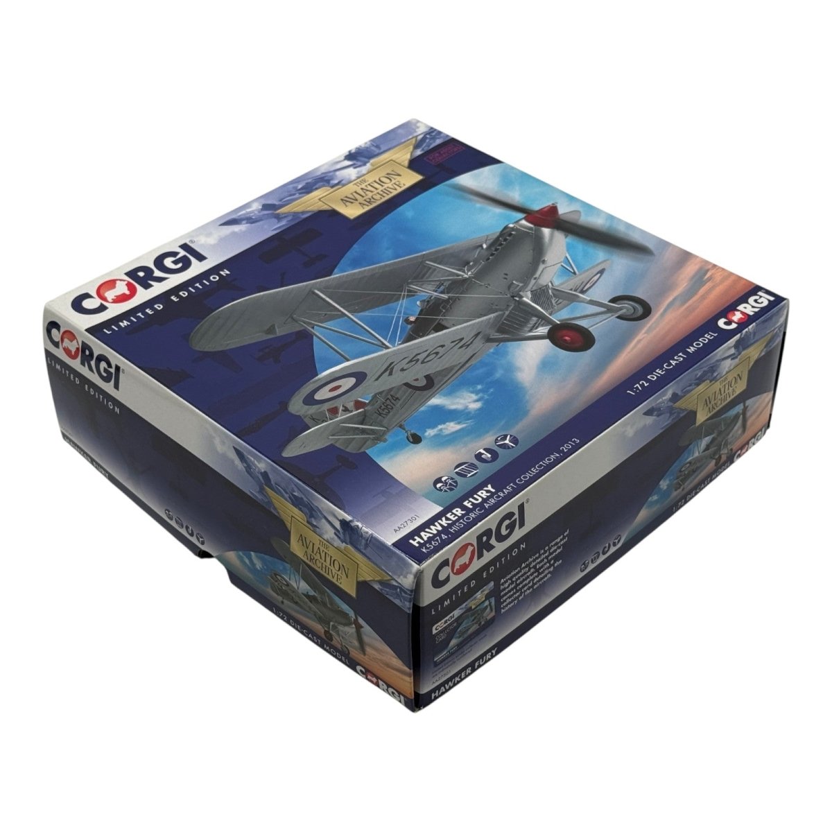 Corgi Aviation AA27301 1:72 Hawker Fury Mk I Historic Aircraft K5674 - Corgi