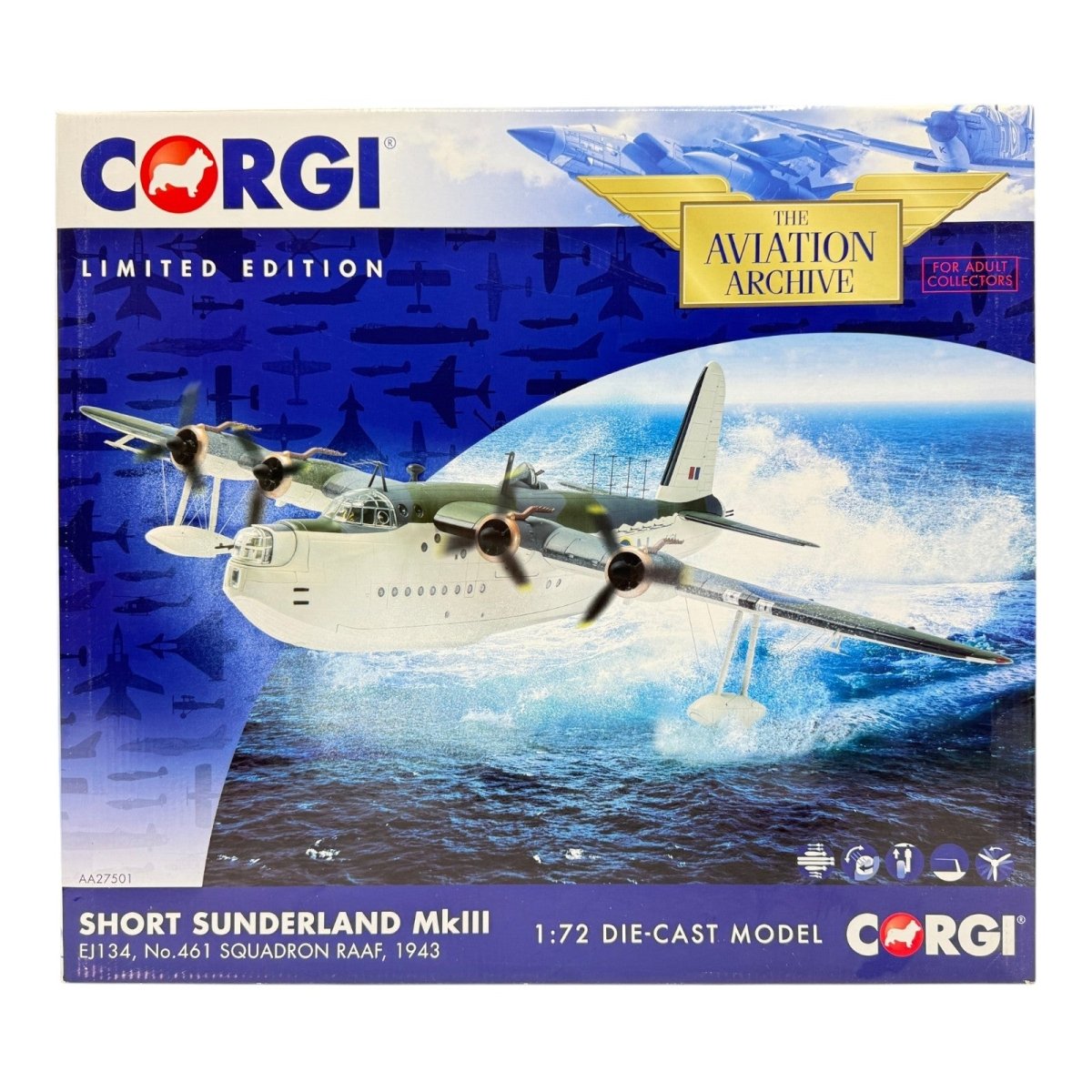 Corgi Aviation AA27501 1:72 Sunderland Mk III EJ134 - Corgi