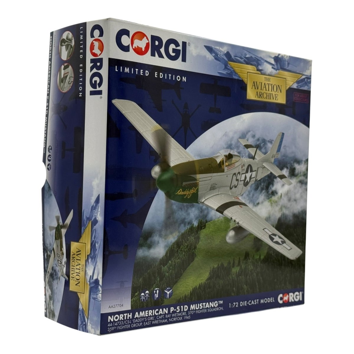 Corgi Aviation AA27704 1:72 P - 51D Mustang Daddy's Girl Ray Wetmore 1945 - Corgi