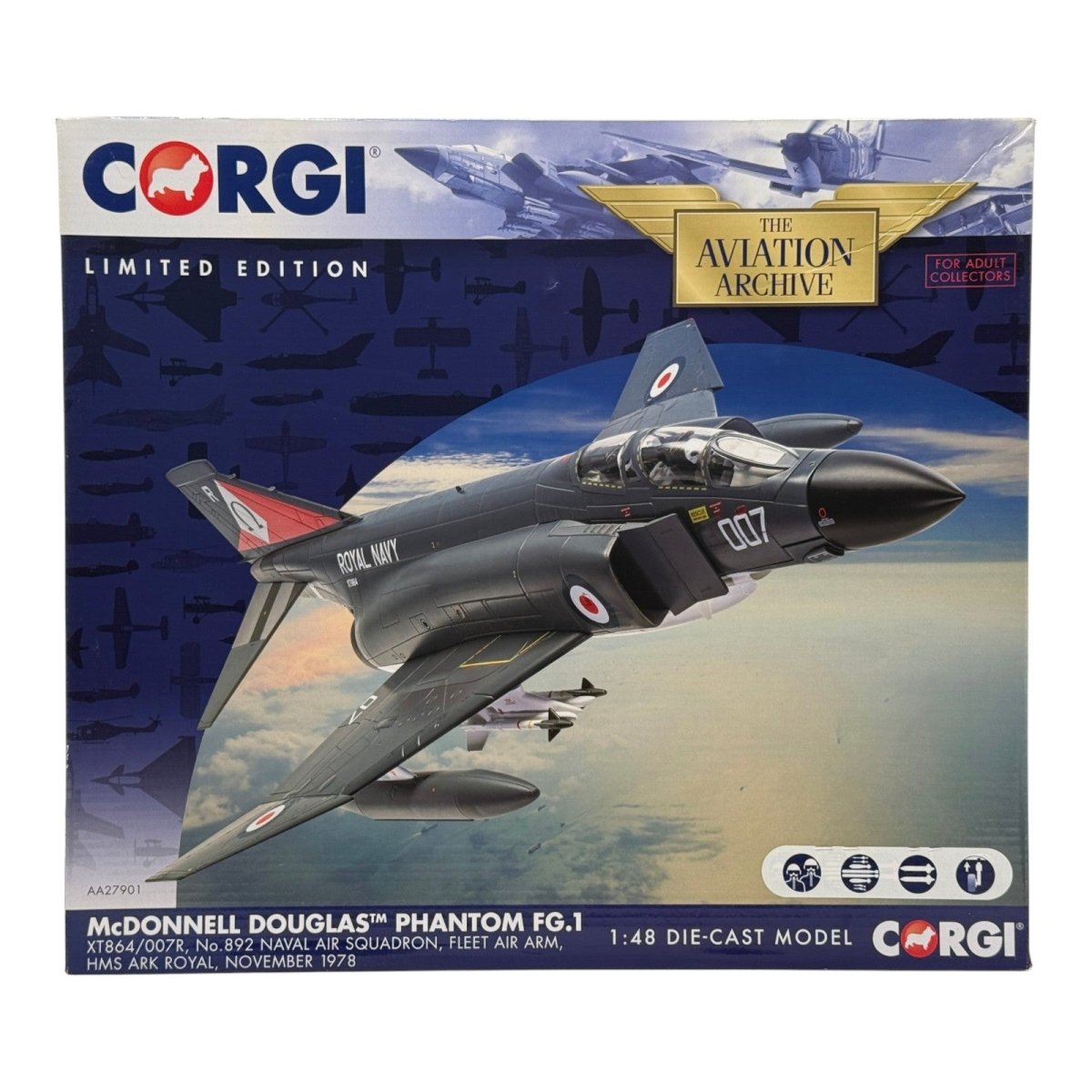 Corgi Aviation AA27901 1:48 F - 4K Phantom FG.Mk 1 Ark Royal - Corgi
