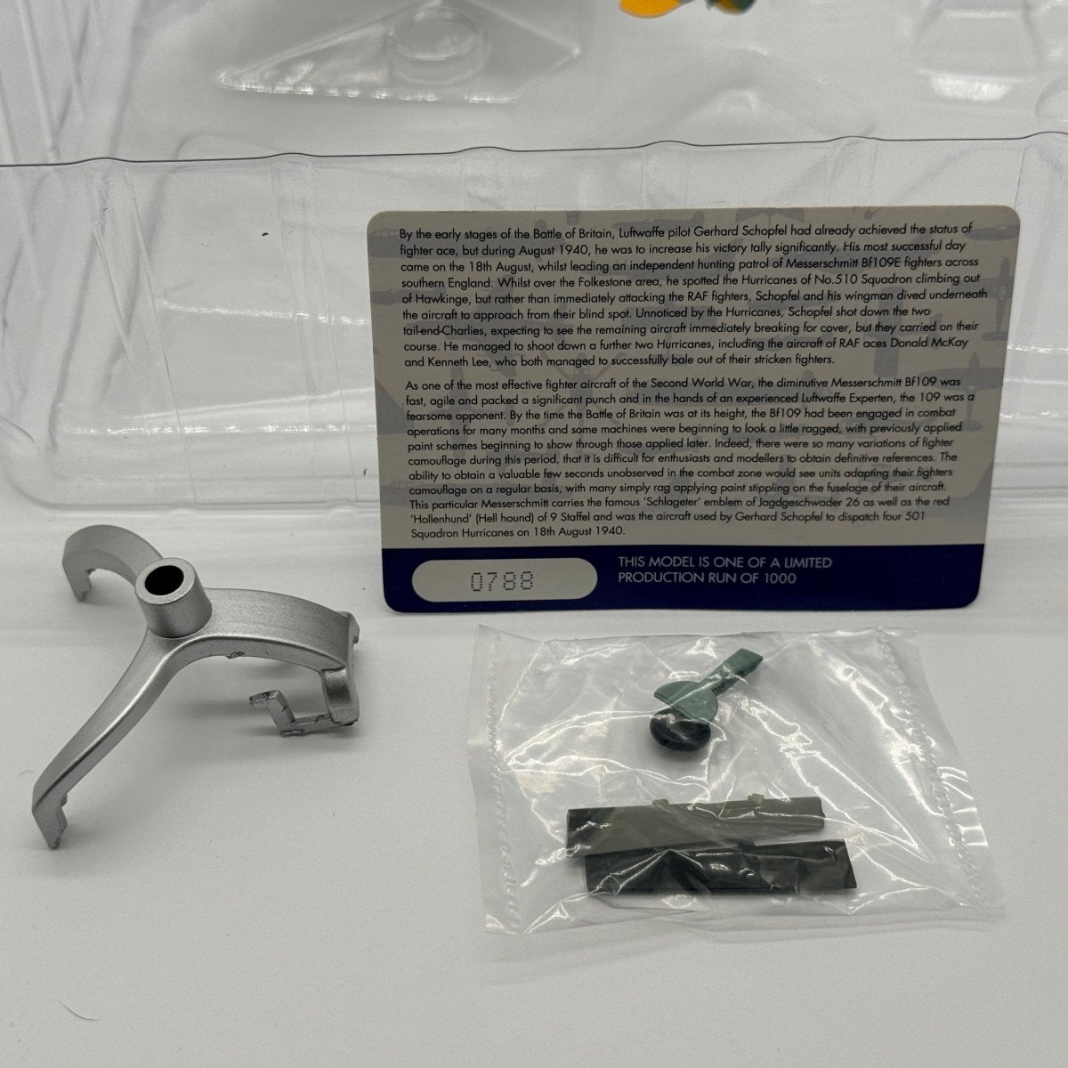 Corgi Aviation AA28004 1:72 Messerschmitt Bf 109E Yellow 1 JG 26 BoB 1940 - Corgi