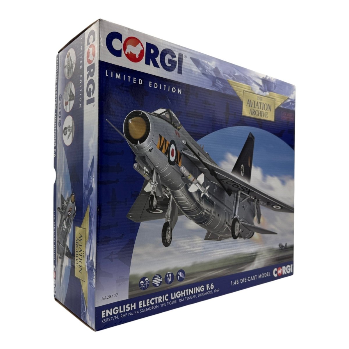 Corgi Aviation AA28402 1:48 English Electric Lightning F.Mk 6 RAF No.74 Sqn - Corgi