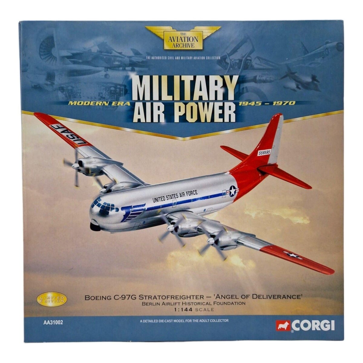 Corgi Aviation Archive 1:144 Boeing C - 97G Stratofreighter Angel Of Deliverance Berlin AA31002 - Corgi
