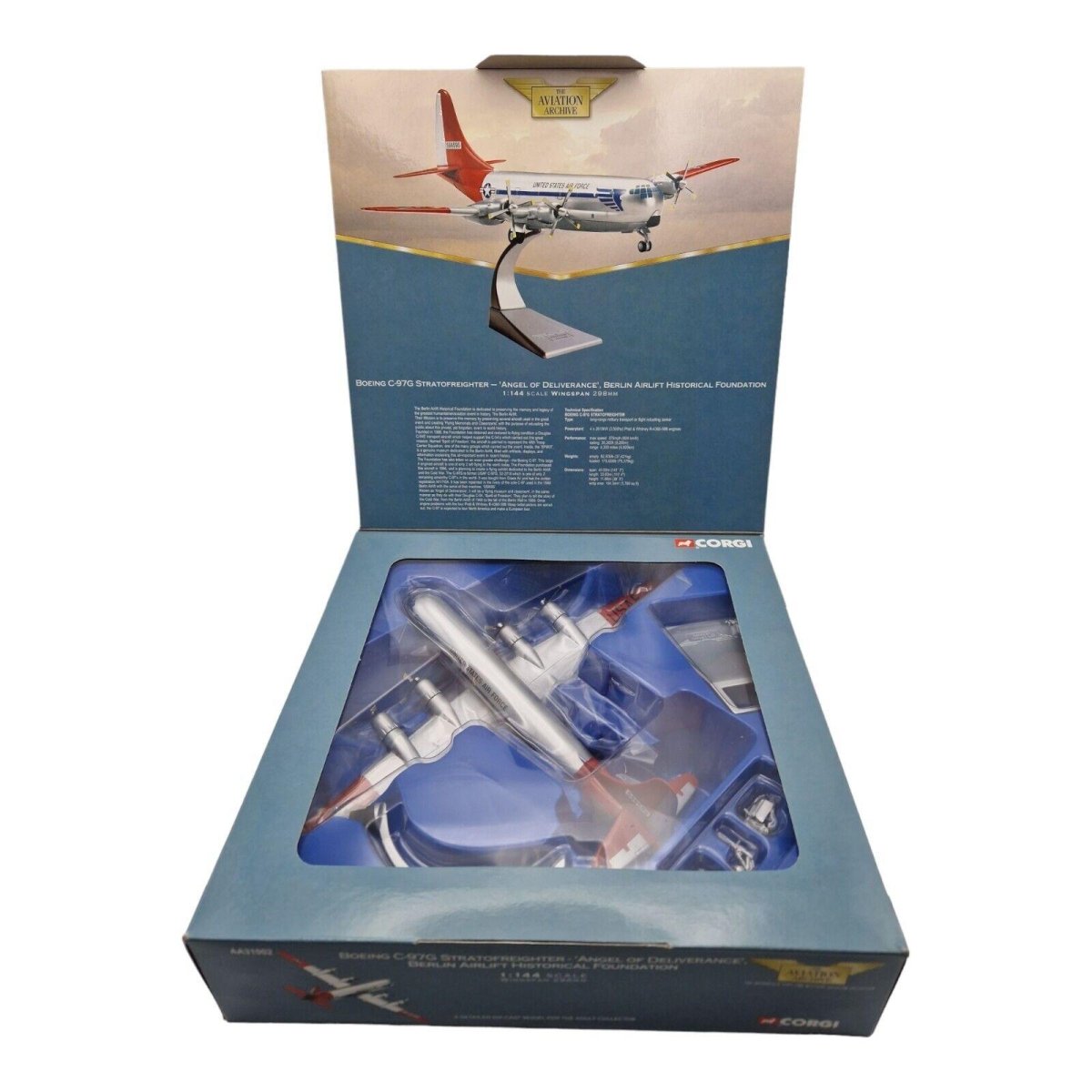 Corgi Aviation Archive 1:144 Boeing C - 97G Stratofreighter Angel Of Deliverance Berlin AA31002 - Corgi