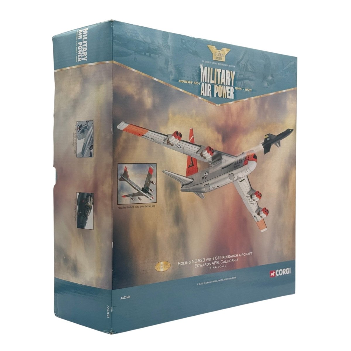Corgi Aviation AA33504 1:144 B - 52 with X - 15 Edwards AFB - Corgi