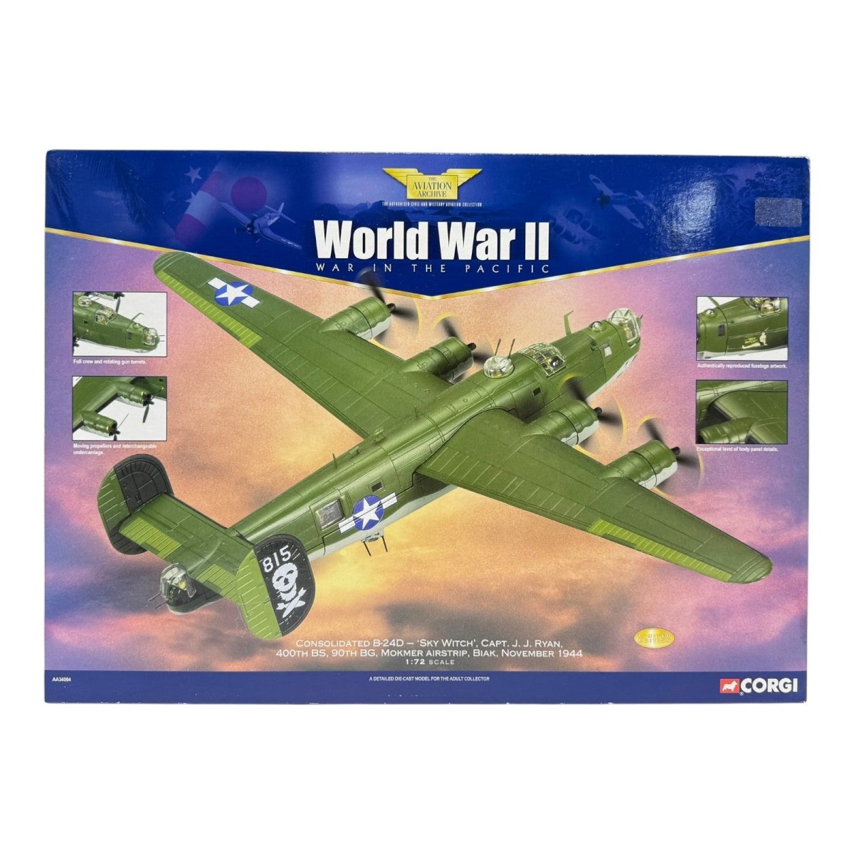 Corgi Aviation AA34004 1:72 Consolidated B - 24D Liberator USAAF Sky Witch - Corgi