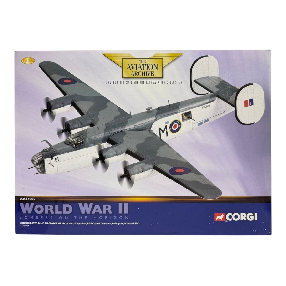 Corgi Aviation AA34005 1:72 Consolidated B - 24D Liberator RAF No.120 Sqn - Corgi