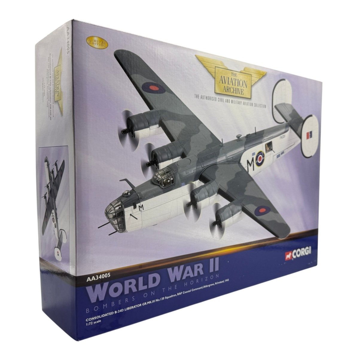 Corgi Aviation AA34005 1:72 Consolidated B - 24D Liberator RAF No.120 Sqn - Corgi