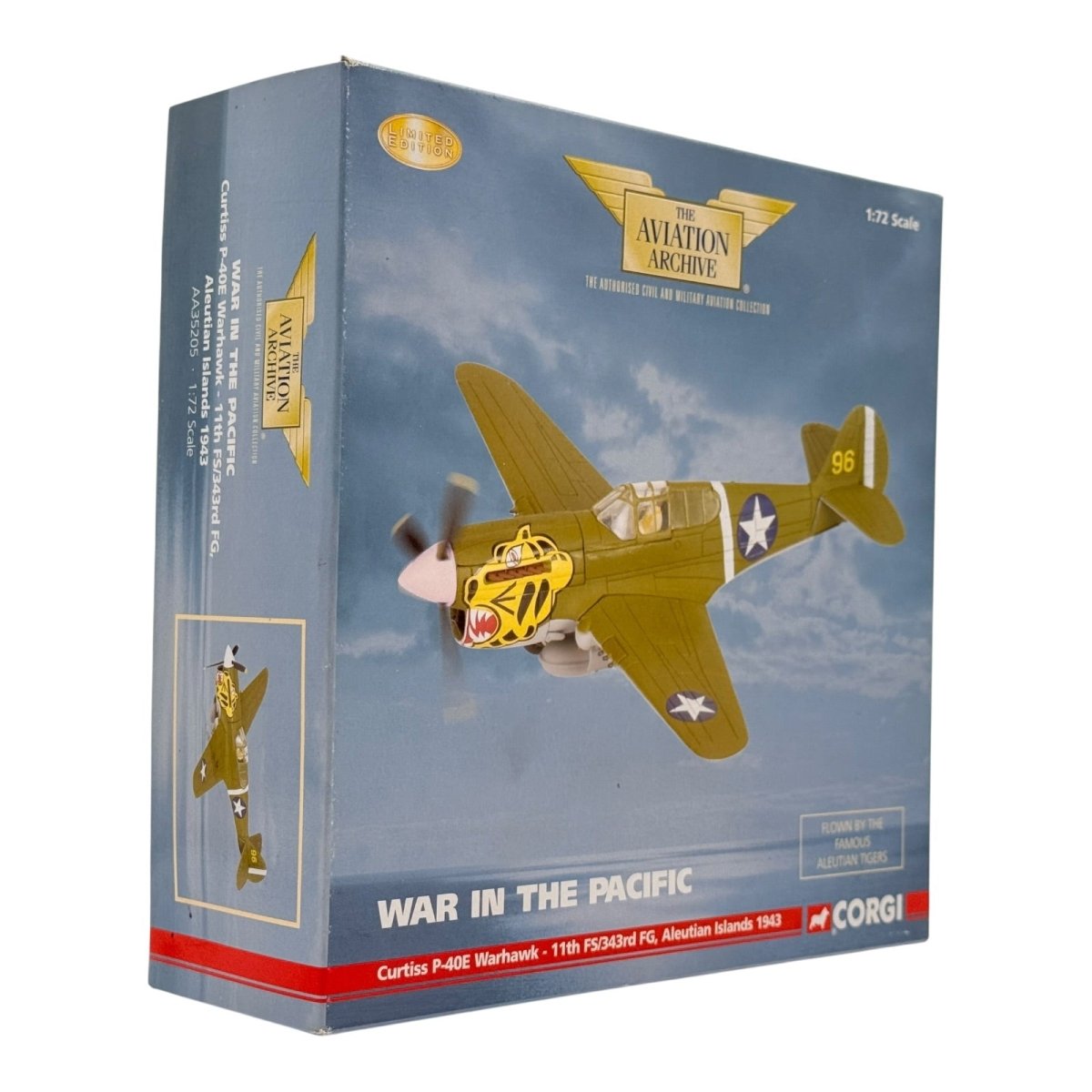 Corgi Aviation AA35205 1:72 Curtiss P - 40E Warhawk Aleutian Tigers 1943 - Corgi