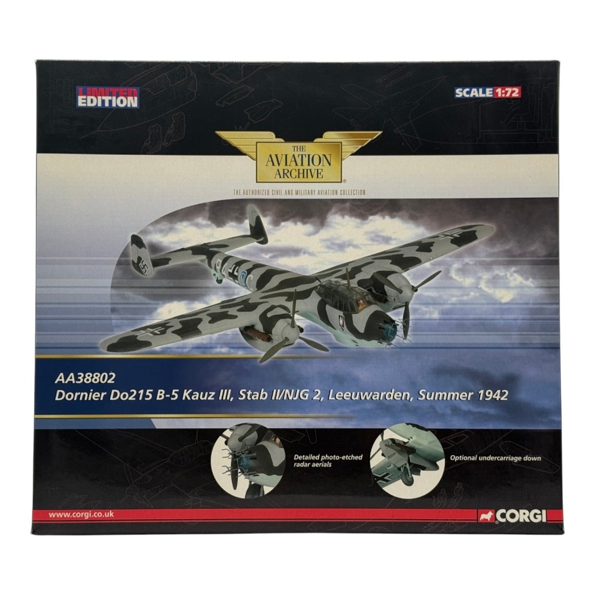 Corgi Aviation AA38802 1:72 Dornier Do 215B - 5 II./NJG 2 - Corgi