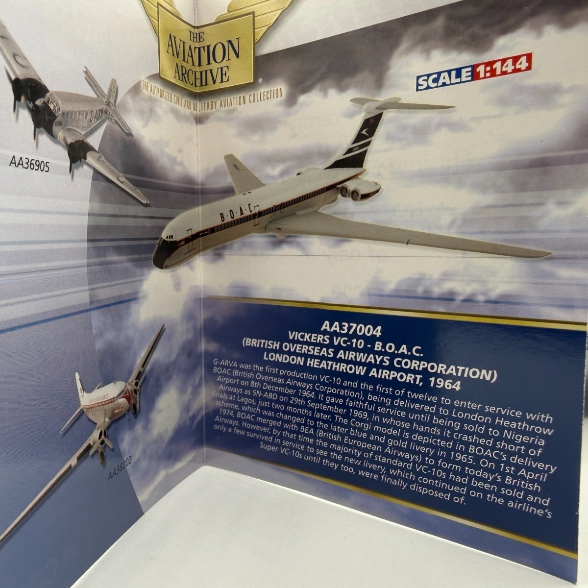 Corgi Aviation Archive 1:144 AA37004 Vickers VC - 10 BOAC, London Heathrow 1964 - Corgi