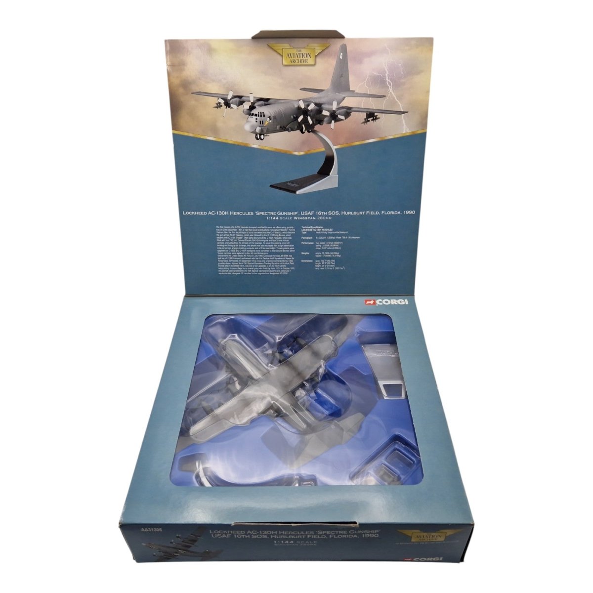 Corgi Aviation Archive 1:144 AC - 130H Hercules 'Spectre Gunship' AA31306 - Corgi