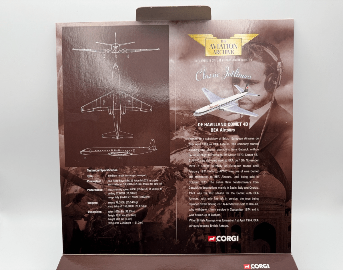 Corgi Aviation Archive 1:144 De Havilland Comet 4B BAE AirTours 48506 - Corgi