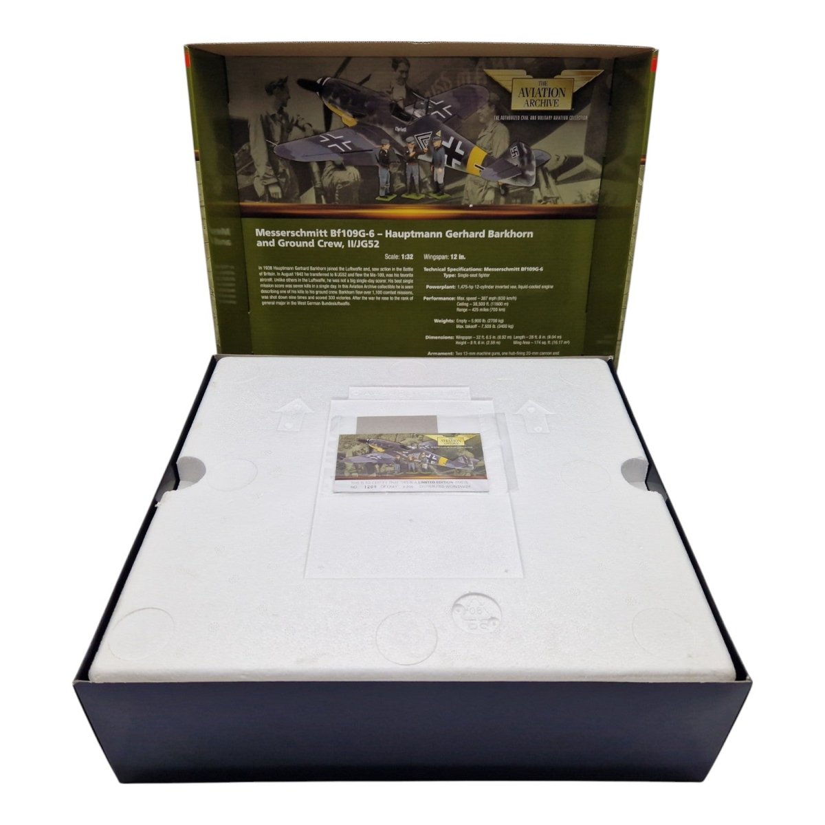 Corgi Aviation Archive 1:32 BF109 - G, Luftwaffe II/JG 52 US34903 - Corgi