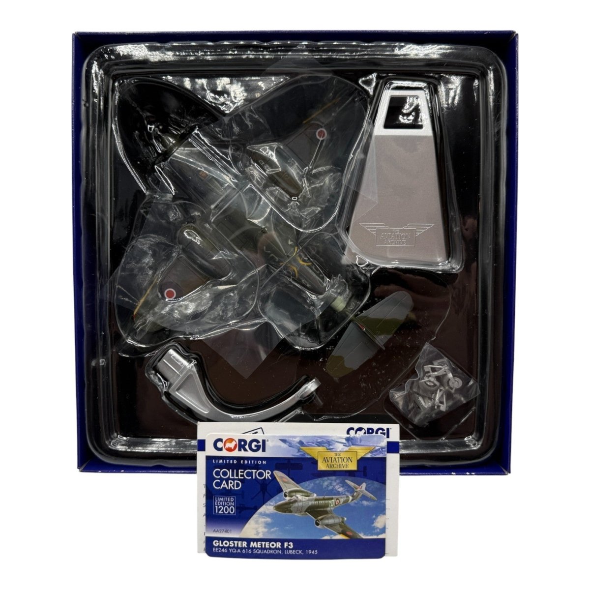 Corgi Aviation Archive 1:72 AA27401 Gloster Meteor F3, 616 Squadron, Lubeck 1945 - Corgi