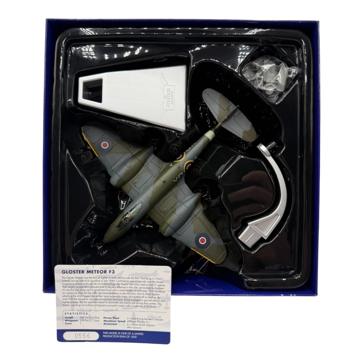 Corgi Aviation Archive 1:72 AA27401 Gloster Meteor F3, 616 Squadron, Lubeck 1945 - Corgi