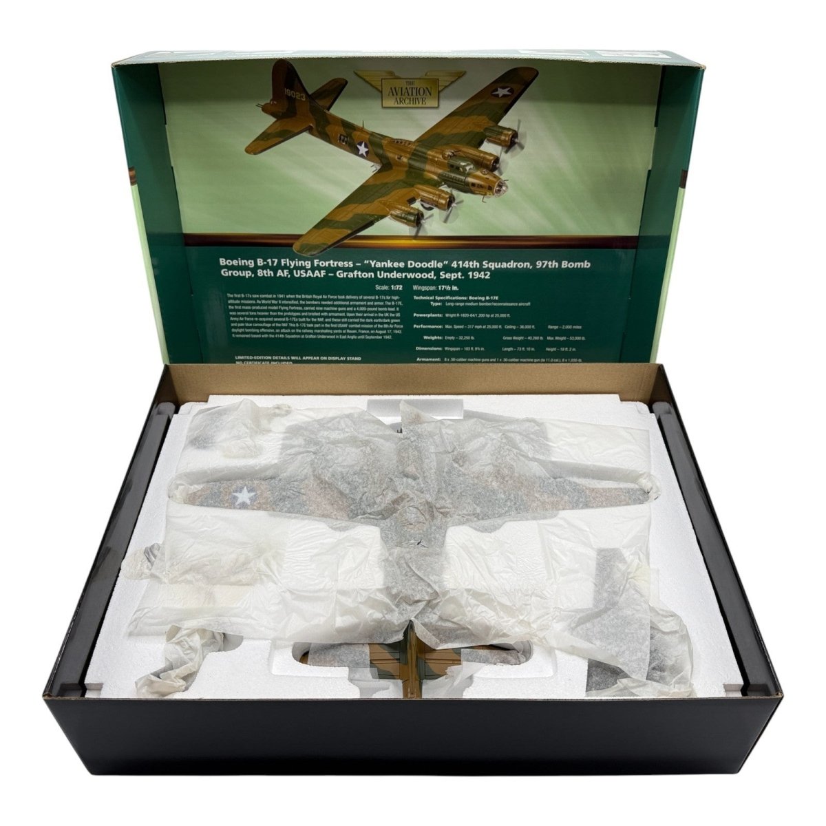 Corgi Aviation Archive 1:72 AA33304 B - 17E "Yankee Doodle" 414 Squadron Diecast - Corgi