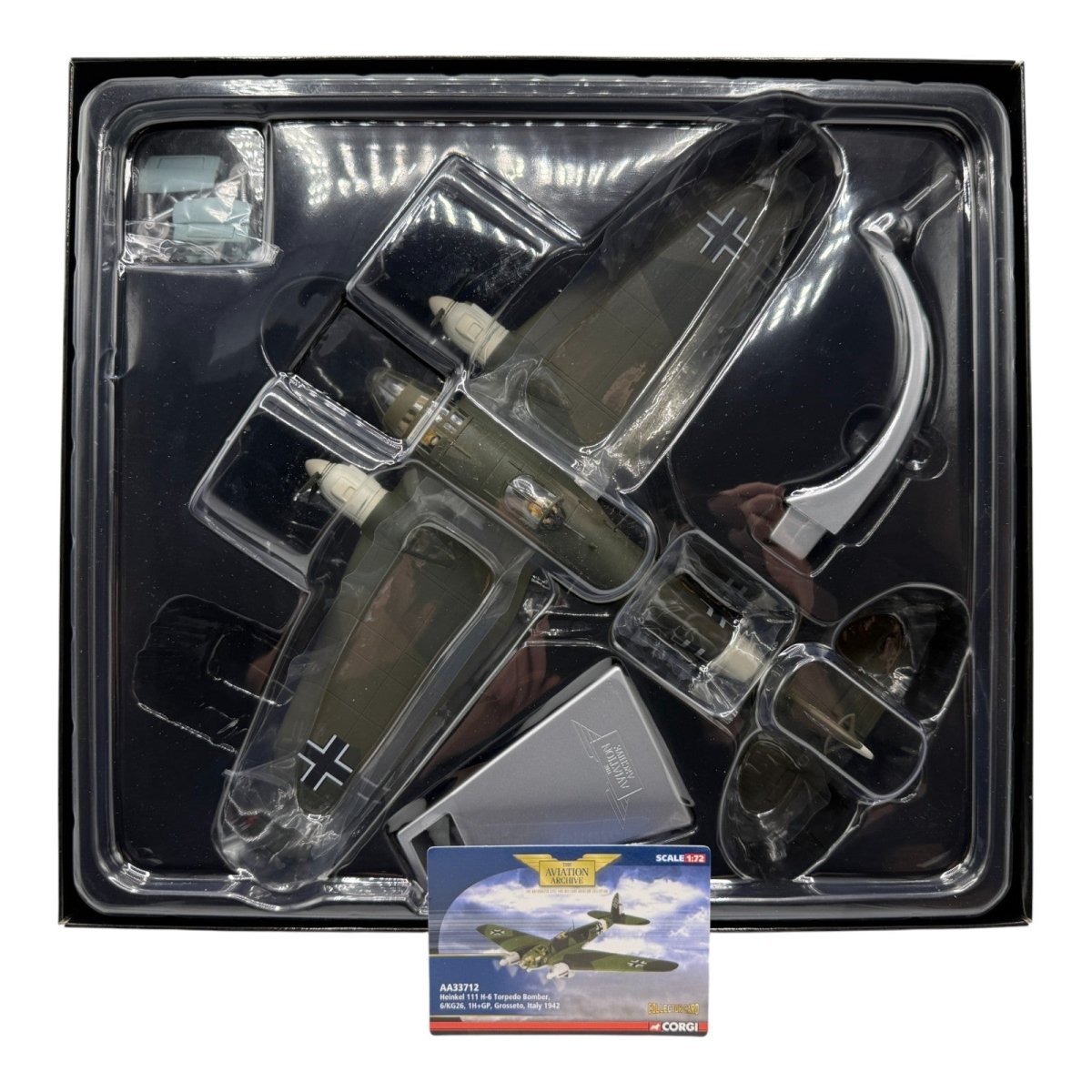Corgi Aviation Archive 1:72 AA33712 He111 H - 6 Torpedo Bomber, Grosseto, Italy - Corgi