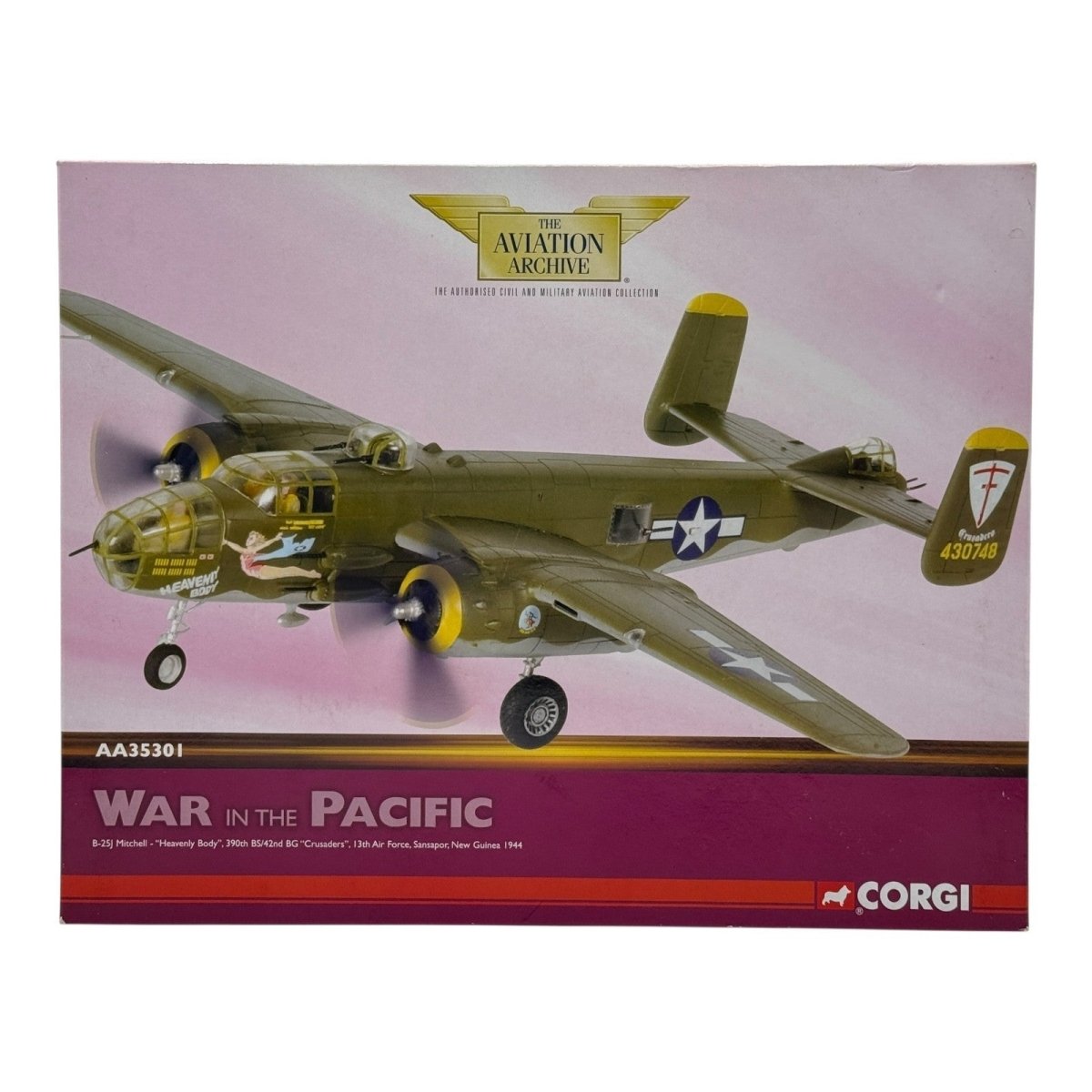 Corgi Aviation Archive 1:72 AA35301 B - 25J Mitchell "Heavenly Body" 42nd BG 1944 - Corgi