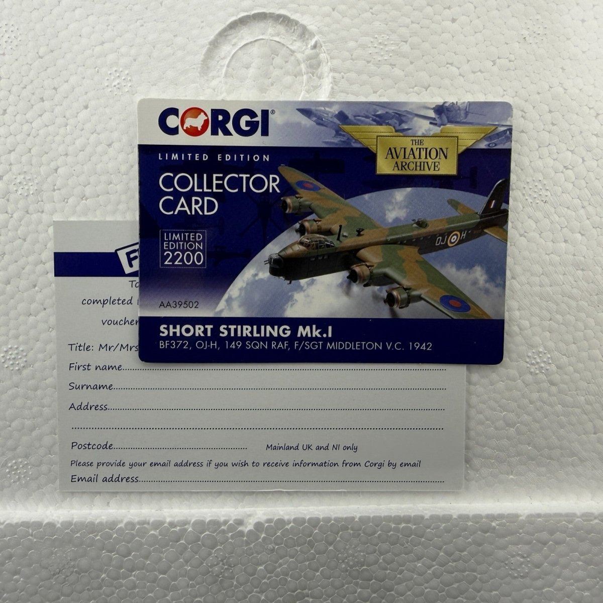 Corgi Aviation Archive 1:72 AA39502 Short Stirling MKI, F/Sgt Middleton - Corgi