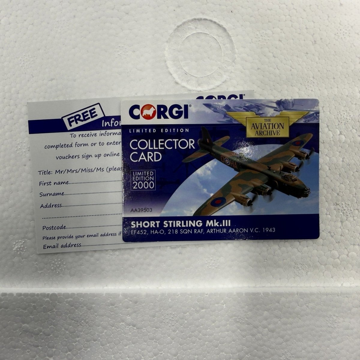Corgi Aviation Archive 1:72 AA39503 Short Stirling MKIII, RAF 218 Sqn - Corgi