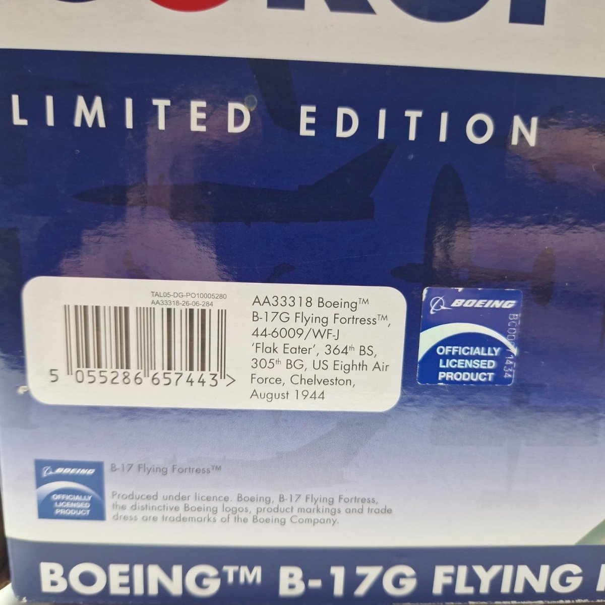 Corgi Aviation Archive 1:72 B - 17G 'FLAK EATER' Eighth Air Force AA33318 - The Collectables Vault