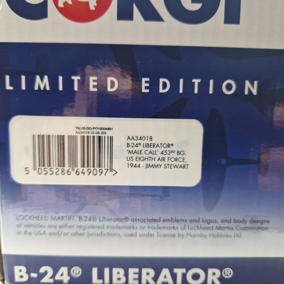 Corgi Aviation Archive 1:72 B - 24 Liberator 'Male Call' Eighth Air Force AA34018 - Corgi