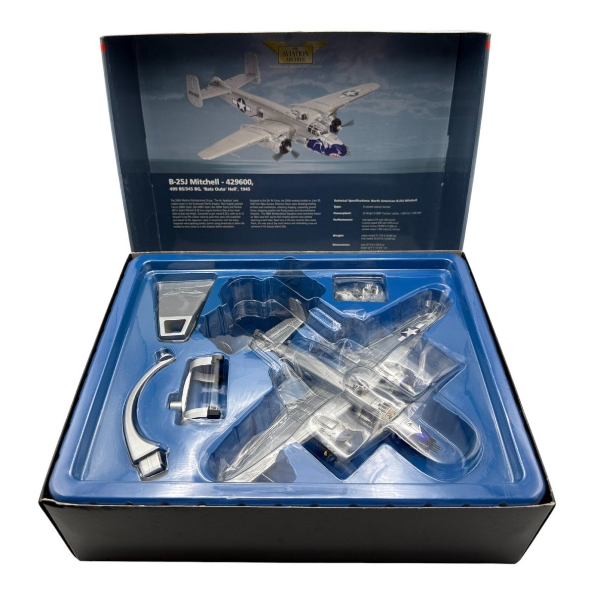 Corgi Aviation Archive 1:72 B - 25J Mitchell ' Bats Outta Hell' Diecast AA35303 - Corgi