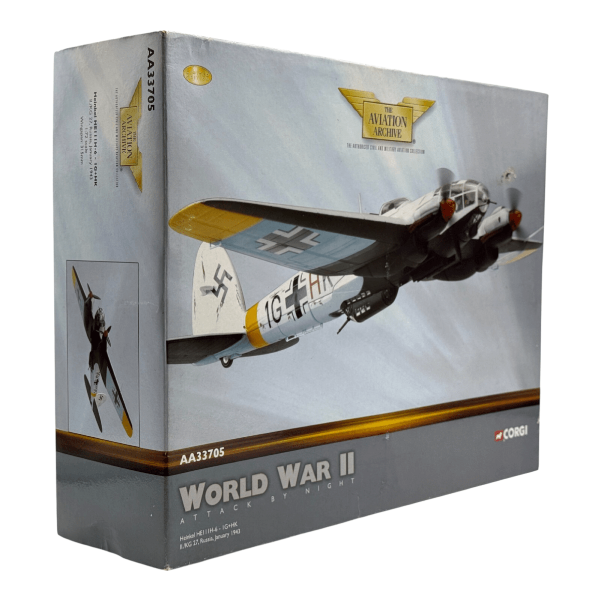 Corgi Aviation Archive 1:72 Heinkel He111H - 6 1G+HK II./KG 27 AA33705 - Corgi