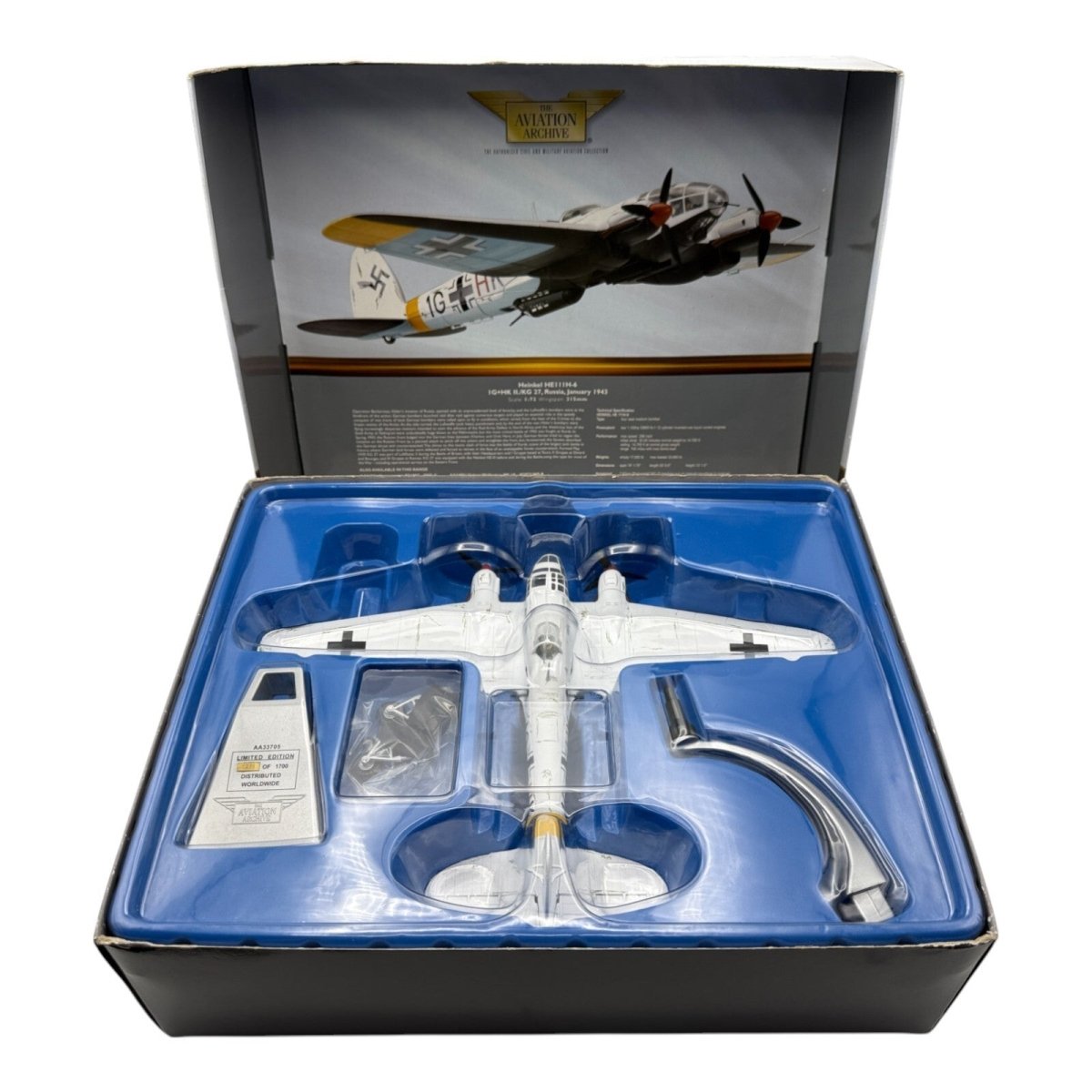 Corgi Aviation Archive 1:72 Heinkel He111H - 6 1G+HK II./KG 27 AA33705 - Corgi