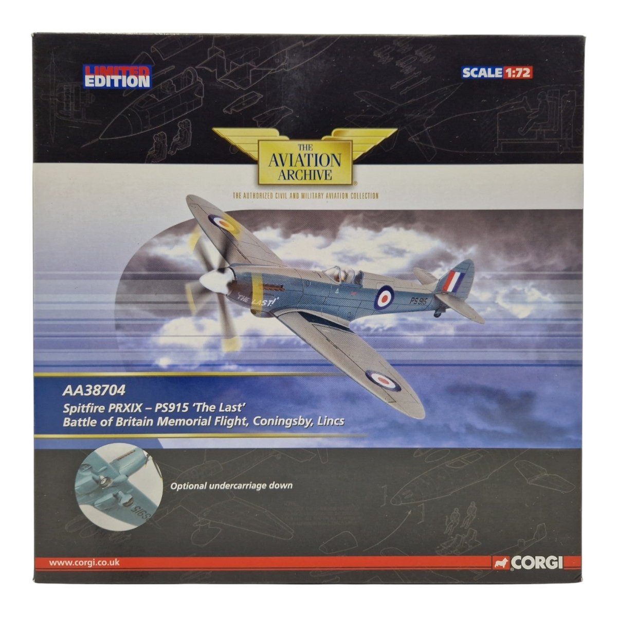 Corgi Aviation Archive 1:72 Spitfire PRXIX 'The Last' AA38704 - Corgi