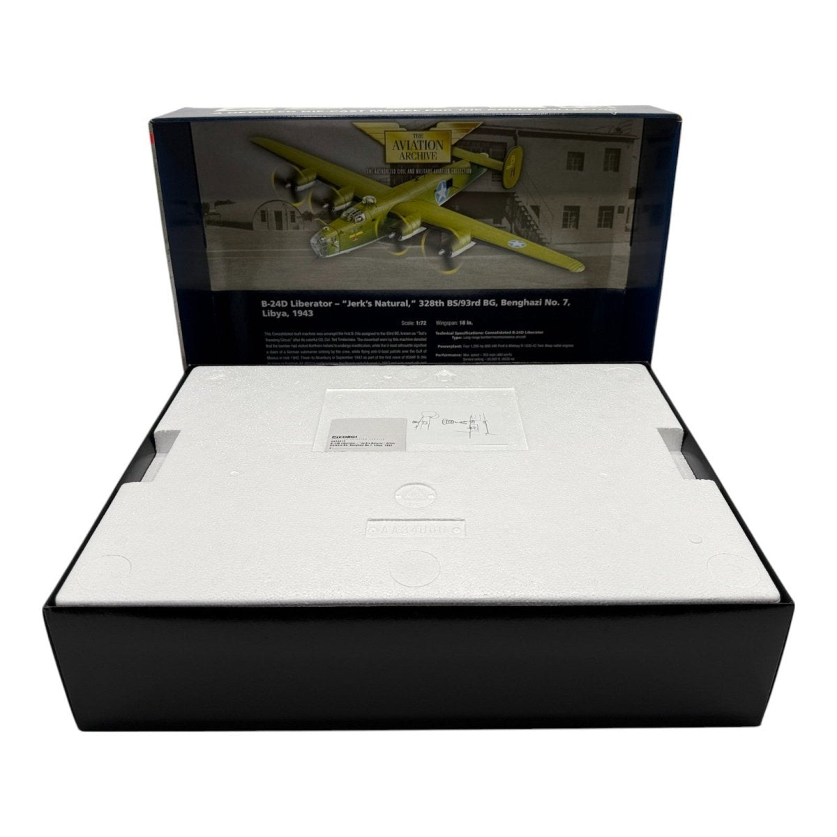 Corgi Aviation Archive 1:72 US34013 B - 24D Liberator Jerk’s Natural, Diecast NIB - Corgi