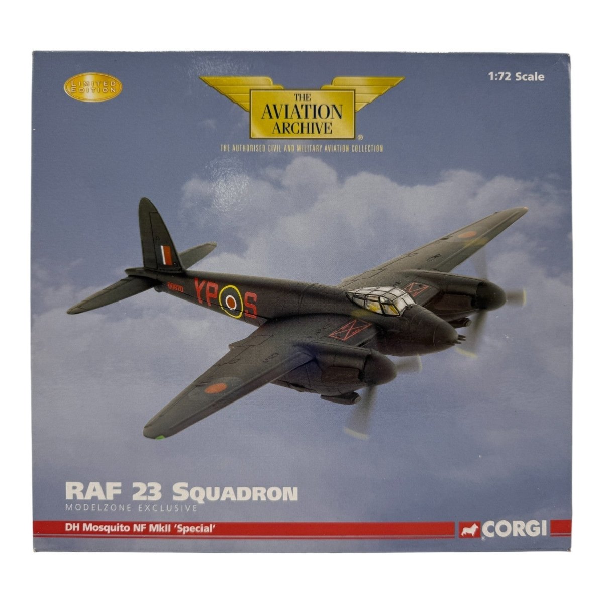 Corgi Aviation Archive AA32812 1:72 DH Mosquito NF MkII Special YP - S 23 Sqn 1942 - Corgi