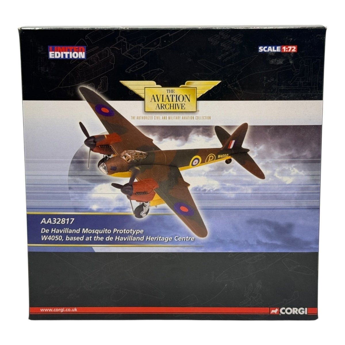 Corgi Aviation Archive AA32817 1:72 De Havilland Mosquito Prototype RAF 1941 - Corgi