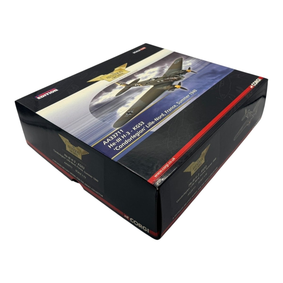 Corgi Aviation Archive AA33711 1:72 Heinkel He - 111 H - 3 KG53 Lille - Nord France - Corgi