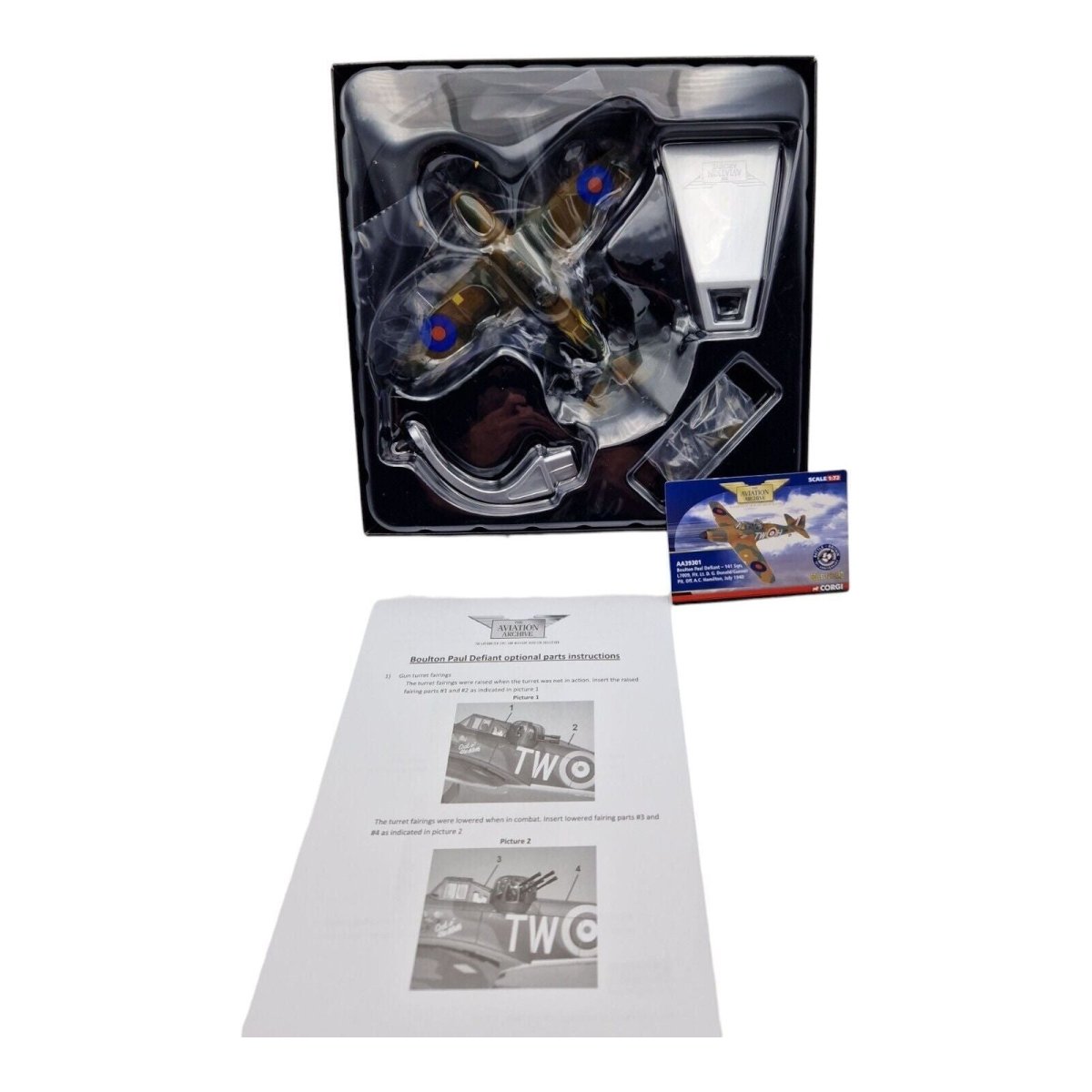 Corgi Aviation Archive 1:72 Boulton Paul Defiant 141 Sqn BoB 1940 AA39301 - Corgi