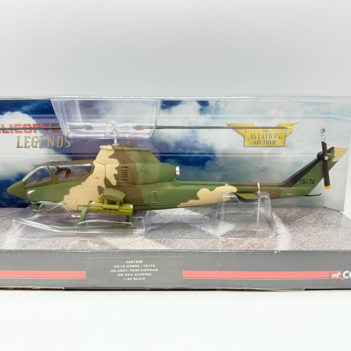 Corgi Aviation Archive AA51209 1:48 AH - 1G Cobra, US Army, Post Vietnam Diecast - Corgi