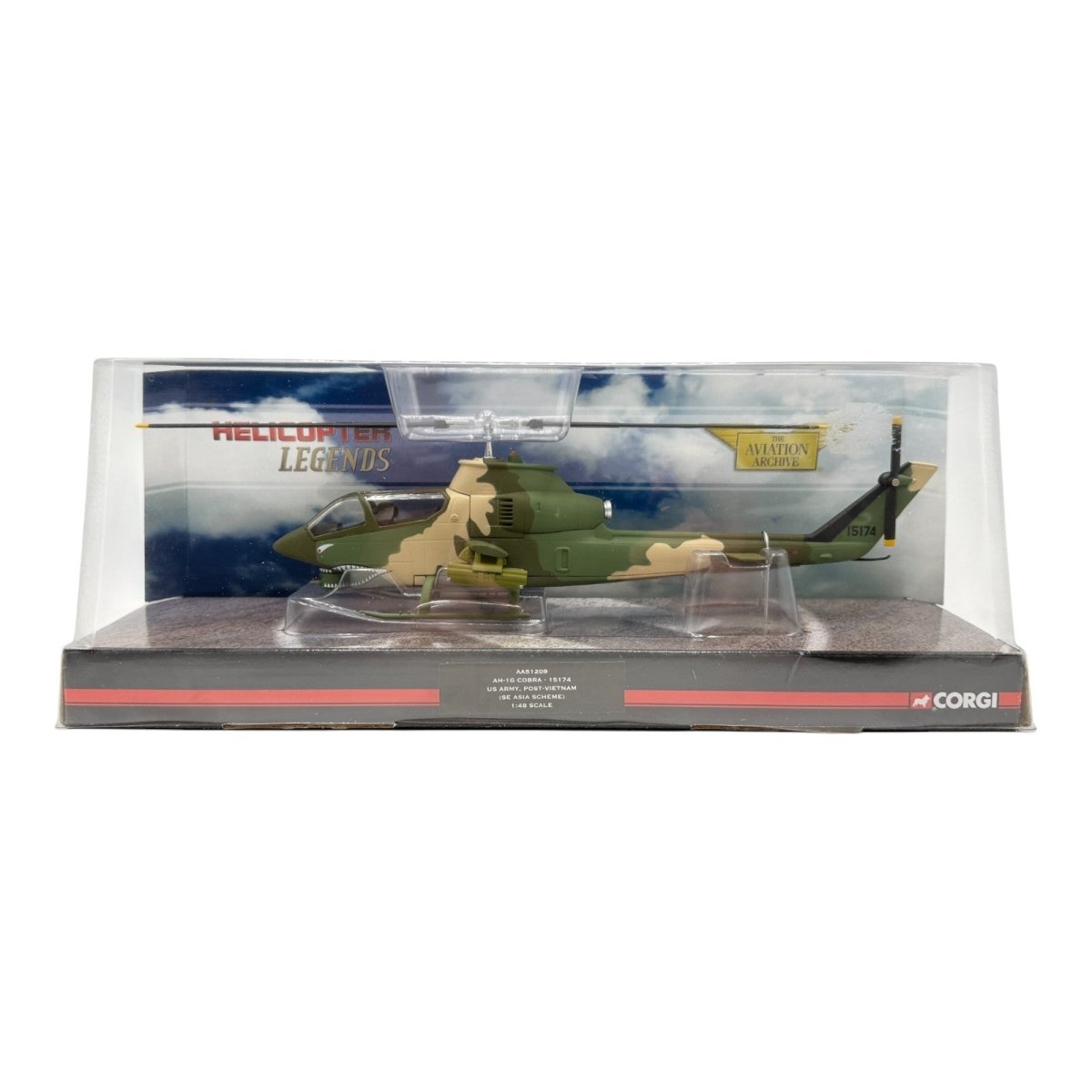 Corgi Aviation Archive AA51209 1:48 AH - 1G Cobra, US Army, Post Vietnam Diecast - Corgi