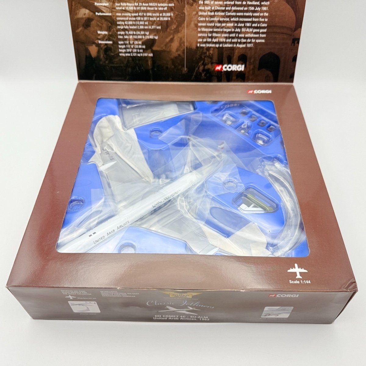 Corgi Aviation Diecast 1:144 DH Comet United Arab Airlines 1962 AA31402 MIB - Corgi