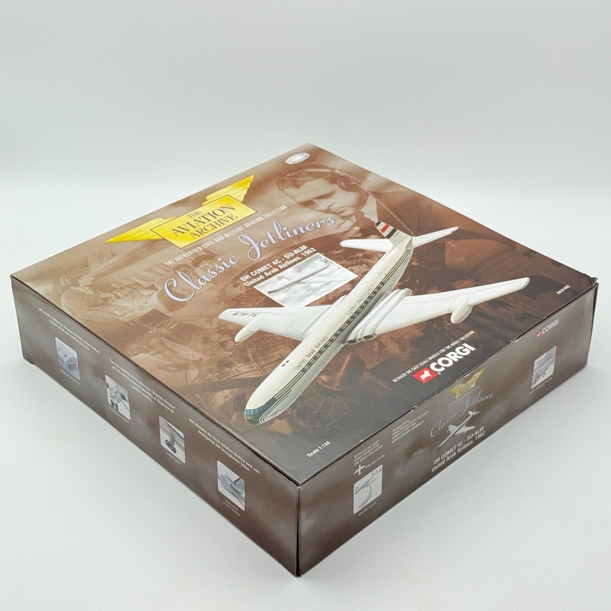 Corgi Aviation Diecast 1:144 DH Comet United Arab Airlines 1962 AA31402 MIB - Corgi